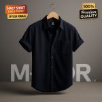 Premium Comfortable Oxford Cotton Short Sleeve Shirt For Men’s – PINK - Image 2