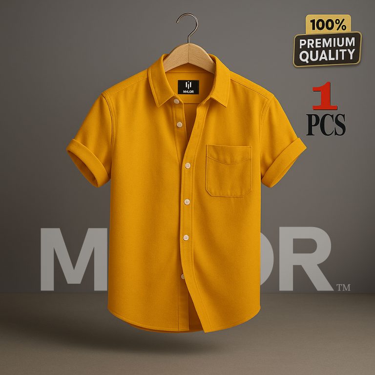 Premium Comfortable Oxford Cotton Short Sleeve Shirt For Men’s – PINK - Image 6