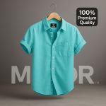 Premium Comfortable Oxford Cotton Short Sleeve Shirt For Men’s – PINK - Image 3