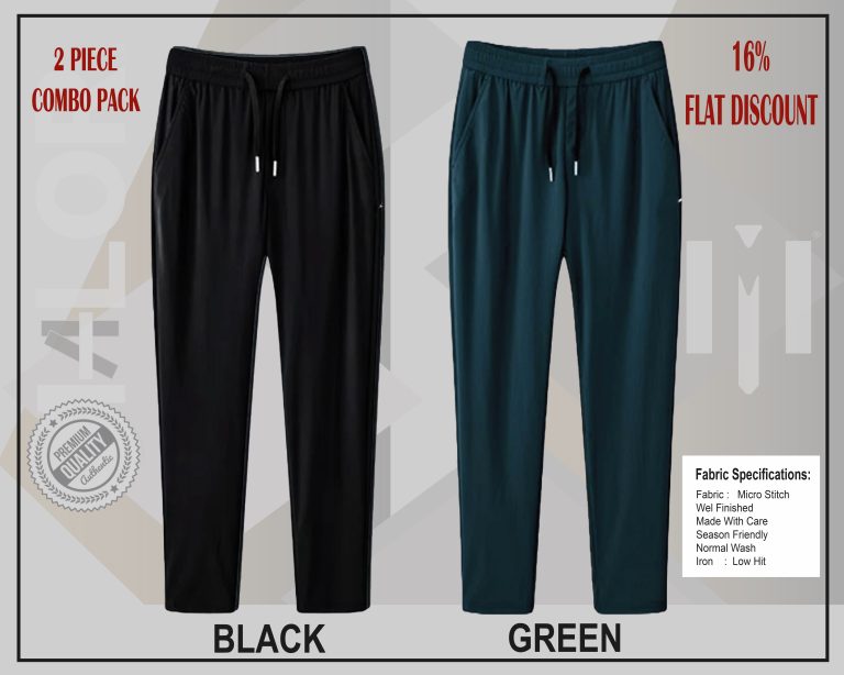 Any 2 PIECE | Premium Comfortable Micro Stitched Solid Trouser - Image 1