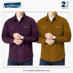 2 Pcs Combo Premium Double Pocket Shirt