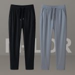 Premium Quality Micro Solid Trouser – BLACK & ASH