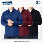 3 Pcs Combo Premium Double Pocket Shirt