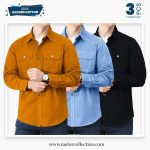 3 Pcs Combo Premium Double Pocket Shirt