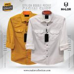 2 Pcs Combo Premium Double Pocket Shirt