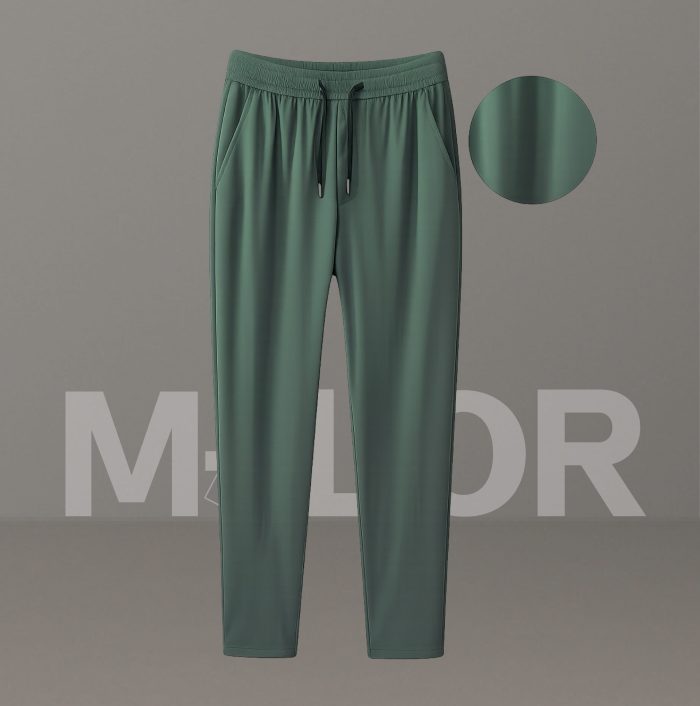 Premium Quality Micro Solid Trouser – OLIVE - Image 1