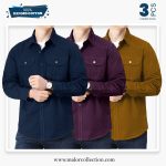 3 Pcs Combo Premium Double Pocket Shirt