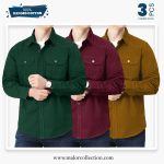 3 Pcs Combo Premium Double Pocket Shirt