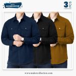 3 Pcs Combo Premium Double Pocket Shirt