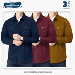 3 Pcs Combo Premium Double Pocket Shirt