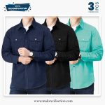 3 Pcs Combo Premium Double Pocket Shirt