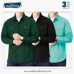 3 Pcs Combo Premium Double Pocket Shirt