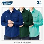 3 Pcs Combo Premium Double Pocket Shirt
