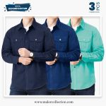 3 Pcs Combo Premium Double Pocket Shirt
