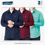 3 Pcs Combo Premium Double Pocket Shirt