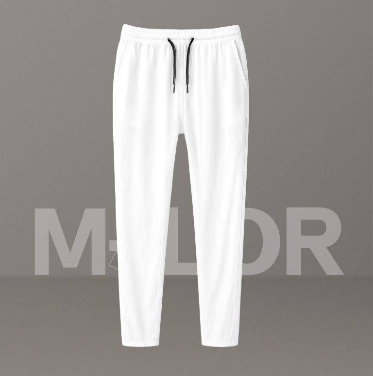 Premium Quality Solid Trouser - White