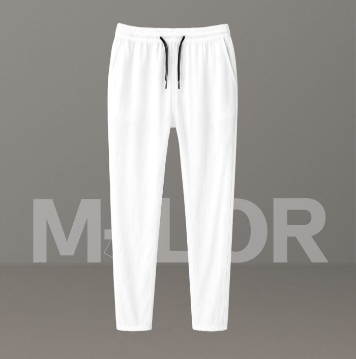 Premium Quality Solid Trouser - White