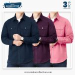3 Pcs Combo Premium Double Pocket Shirt