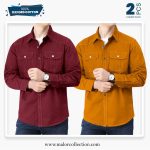 2 Pcs Combo Premium Double Pocket Shirt