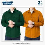 2 Pcs Combo Premium Double Pocket Shirt