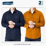 2 Pcs Combo Premium Double Pocket Shirt