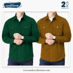 2 Pcs Combo Premium Double Pocket Shirt