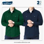 2 Pcs Combo Premium Double Pocket Shirt