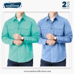 2 Pcs Combo Premium Double Pocket Shirt