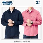 2 Pcs Combo Premium Double Pocket Shirt