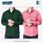 2 Pcs Combo Premium Double Pocket Shirt