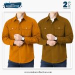 2 Pcs Combo Premium Double Pocket Shirt
