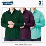 3 Pcs Combo Premium Double Pocket Shirt