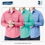 3 Pcs Combo Premium Double Pocket Shirt