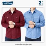 2 Pcs Combo Premium Double Pocket Shirt