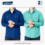 2 Pcs Combo Premium Double Pocket Shirt