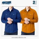 2 Pcs Combo Premium Double Pocket Shirt
