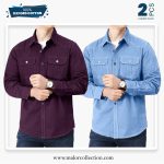 2 Pcs Combo Premium Double Pocket Shirt