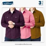 3 Pcs Combo Premium Double Pocket Shirt