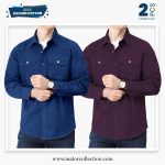 2 Pcs Combo Premium Double Pocket Shirt