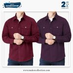 2 Pcs Combo Premium Double Pocket Shirt