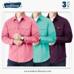 3 Pcs Combo Premium Double Pocket Shirt