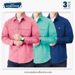 3 Pcs Combo Premium Double Pocket Shirt