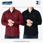 2 Pcs Combo Premium Double Pocket Shirt