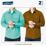 2 Pcs Combo Premium Double Pocket Shirt