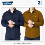 2 Pcs Combo Premium Double Pocket Shirt