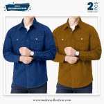 2 Pcs Combo Premium Double Pocket Shirt