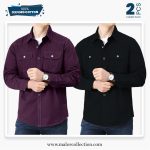 2 Pcs Combo Premium Double Pocket Shirt