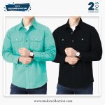 2 Pcs Combo Premium Double Pocket Shirt