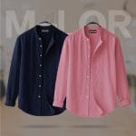 Band Collar Premium Shirt - 2 Pcs Combo