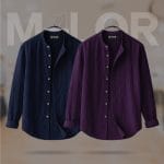 Band Collar Premium Shirt - 2 Pcs Combo